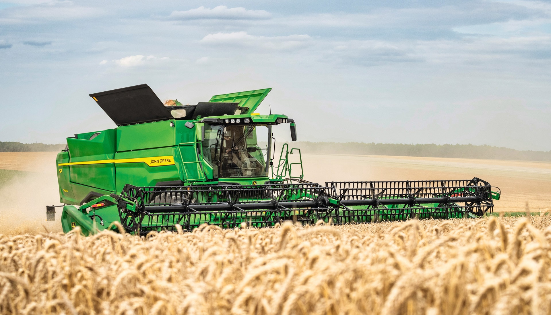 Moisson en dévers : le débit sans les pertes de grain