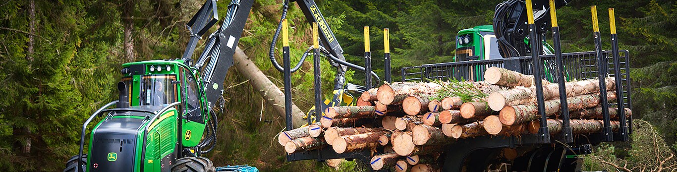John Deere matériels forestiers