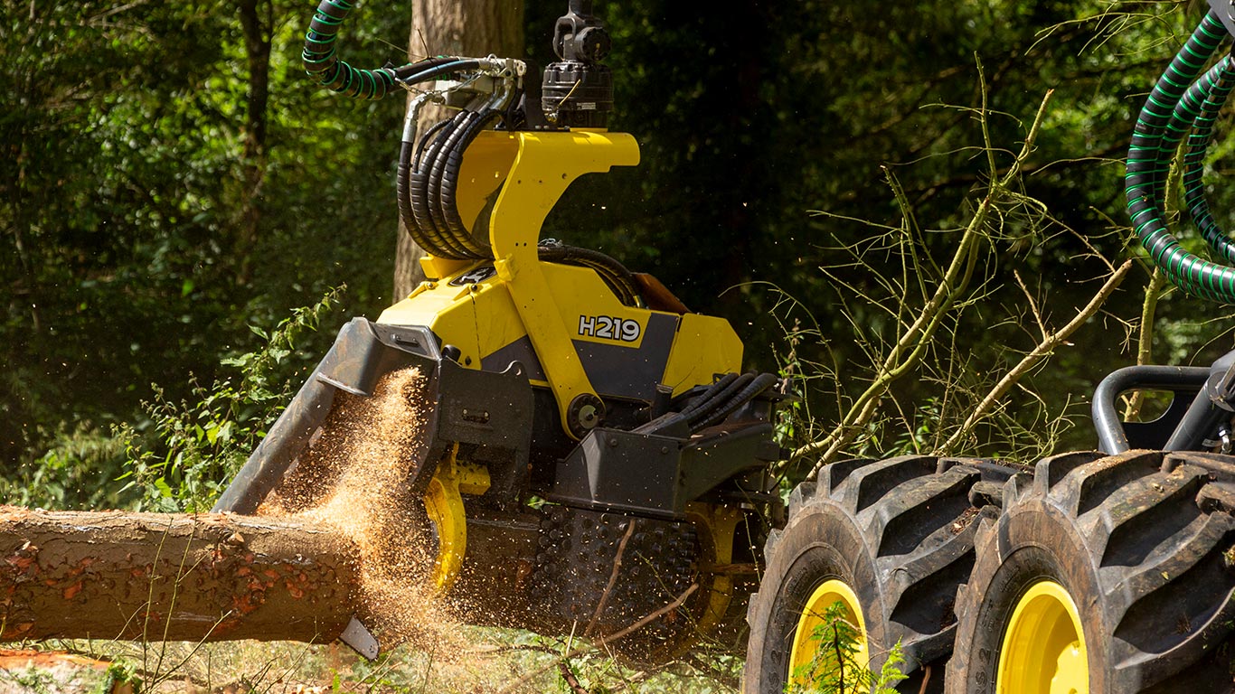 Tête d'abattage John Deere H219