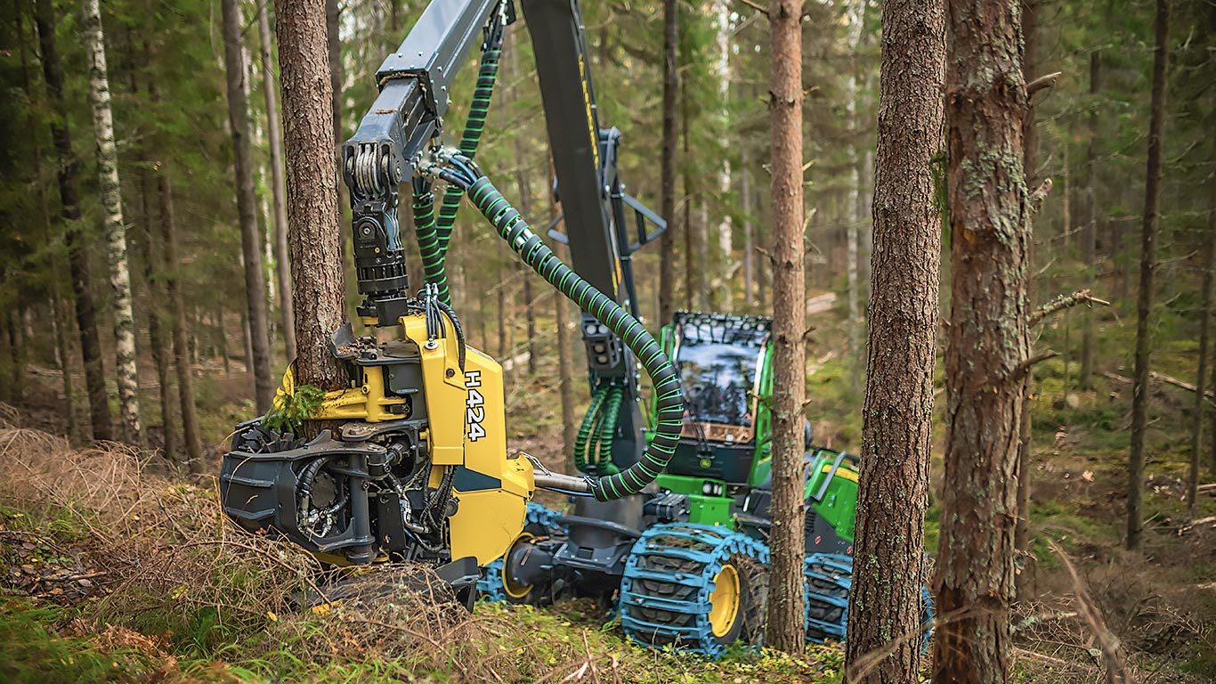 John Deere H424 Harvesteraggregat